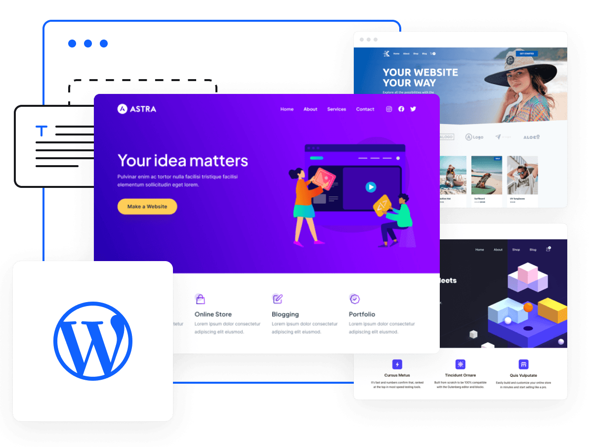 Skapa din hemsida med optimerat webbhotell för WordPress.